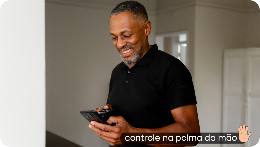 Controle na palma da mão